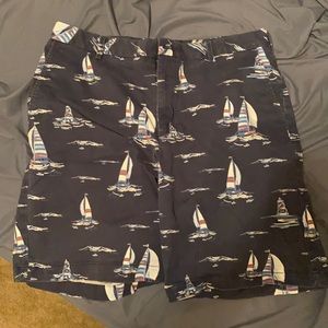 Mens Blue Prep Boat Shorts.